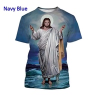 Jesus Love Every Christian Printed 3D T-shirt Summer Fashion Jesus Pattern Mens Womens Short Sleeve 