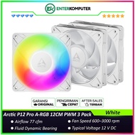 Arctic P12 Pro A-RGB 12CM PWM Case Fan (3 Pack) - White