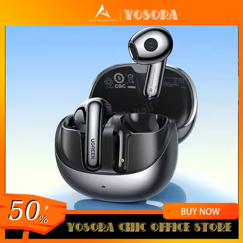 UGREEN HiTune H6 Pro Plus Wireless Earphone Adaptive ANC LDAC Earbuds Low Latency Hi-Res Audio Gamin