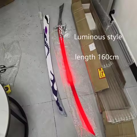 Length 160cm Acheron Luminous Weapons Sword+scabbard Game Honkai Star Rail Charging Props Cosplay Ha