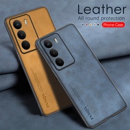Realme C71 2025 Sheepskin Leather Phone Case For Realme C71 C 71 C75 C75X RealmeC71 4G 5G Matte Text