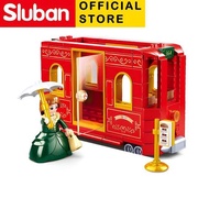MERAH Brick Sluban Red Bus Trolley Bus Toy M38 B0871