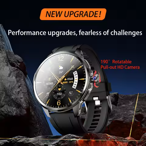 H99 Android Smart Watch 4G Network SIM Card 1.95'' AMOLED 490*490 Pull Out 180° 2MP Rotating Camera 