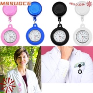 MSSUGYL Pocket Watch Silicone Brooch Pin Clip-on Fob Watch