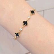 Gelang Tangan Wanita Model Clove Bunga Semangi Titanium Import