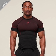 Gymshark Mens Stretch Muscle Fitness T-shirt Suitable for Outdoor Sports Jogging Gym