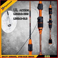 【COD】Pipeliness fishing rod Set spinning/casting lure rod UL Action lure:2-20g line:28lbs length 1.6