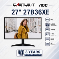 AOC 27B36XE 27 Inch Full HD IPS 144Hz HDR10 Adaptive Sync Gaming Monitor