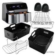 searchddsg Silicone Air Fryers Liner Reusable Air Fryers Liner Air Fryers Accessories Silicone Air Fryers Liner with Bak