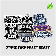 KRAZY BRAZY STICKER PACK CONTENTS 9PCS K3BI STICKER PACK BRAND STICKER PACK