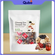 READY STOCK  Kidney tea formula Ginseng Five Treasure TeaCombination Scented Tea Five Treasure Tea R