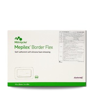 Molnlycke Mepilex® Border Flex Foam Dressing Self-Adherent 7.5cm x 7.5cm (3 Inch x 3 Inch) 5 Sheets