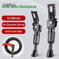 CAMELLI Kids Bike Kickstand Bicycle Parts Cycling Support Foot Black Side Kickstand Foot Folding