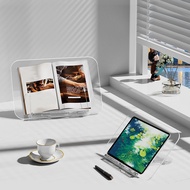 【zhangwen】-Levels Angle Adjustable Acrylic Book Stand for Reading Foldable & Portable for Office