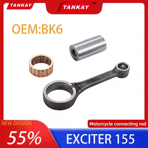 KAMTHAI Motorcycle Crankshaft Connecting Rod Kit OEM BK6 Engine Connecting Rod For Yamaha Y16ZR Exci