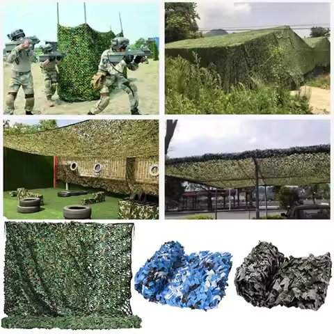 Camouflage Net Hunting Camouflage Net Car Tent Awning Shade Mesh Black Green Blue Forest Camouflage 