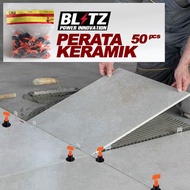 50 PCS T-Shaped Ceramic Leveling Tool Rotating Granite Tile Leveling System Spacer Reusable Rotating