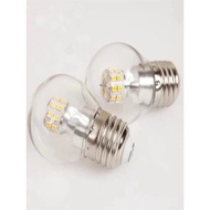 G45e27 Energy-Saving Bulb Screw Warm Light Three-Color Dimming Transparent Creative Small Round Magi