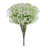100 Pcs Artificial Babys Breath Flowers Realistic Fake Gypsophila Bulk White Faux Gypsophila with Lo