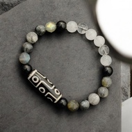 【OMAURA】THE NOCTURIA Modern 9-Eye Dzi Bracelet