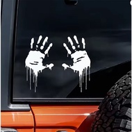 Horror Palm Footprint Vinyl Cutting Car Sticker