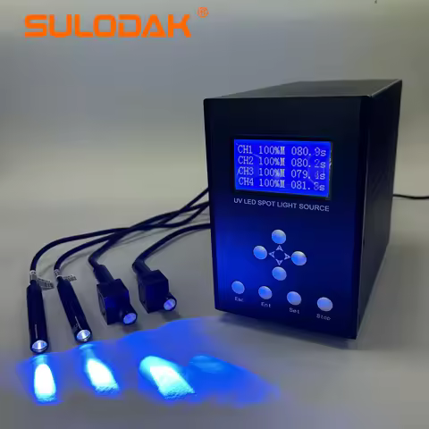 UV LED Point Light Source Irradiation Machine Shadowless Adhesive 365 Photosensitive UV Curing Lamp 