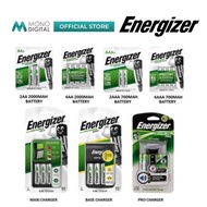 [ORIGINAL] ENERGIZER RECHARGEABLE POWERPLUS 2000MAH / 700MAH BATTERY 2AA / 4AA / BASE CHARGER / MAXI