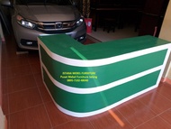 Meja Kasir Toko Resepsionis Loby Lobby Receptionist Model Leter L Kayu