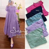 Sazia midi dress linen