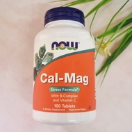 [NOW Foods] Cal-Mag 100 Tablets Calcium Magnesium Vitamin B Complex