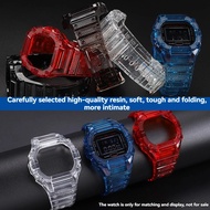 Clear Transparent Resin Case & Band for Casio G-SHOCK DW-5600 GW-B5600 GMW-5610 GB-5600 GWM 5600 Sho