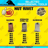 Rivet Nut M5 Galvanized STAINLESS STEEL/ Aluminum Rivet Nut Rivet Nut Rifnut Nutsert