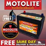 Motolite GOLD NS60 / B24 Maintenance Free Car Battery - 21 Months Warranty - All Authentic &amp; Fresh Stocks