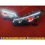 Honda Accord 2008-2012 LED Light Bar Headlamp Red Eye Head Light Head Lamp [READY STOCK]