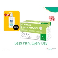 TERUMO NANOPASS® Insulin Pen Needle 32.5G (0.22mm) x 6mm 100's