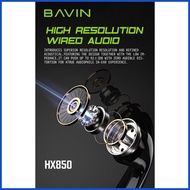 □ ✜ ✅ Bavin Music universal earphones With Microphone headset 3d Stereo sound HX850