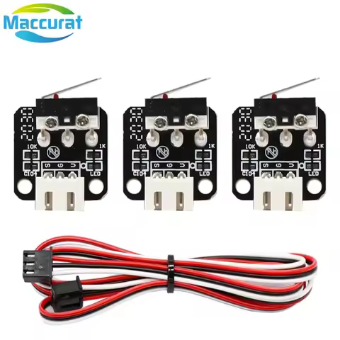 1/5/10pcs 3D Printer Accessories X/Y/Z Axis End Stop Limit Switch 3Pin N/O N/C Easy to Use Micro Swi