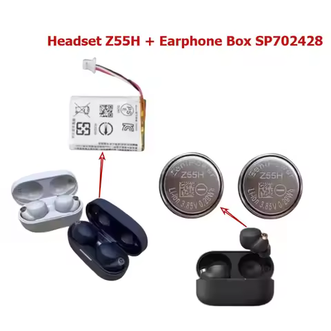 For SONY WF-1000XM4 Bluetooth Earbuds Headset & Charging case Batteries Z55H 3.85V 702428 Replacemen