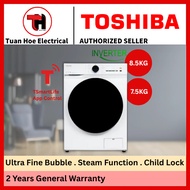 TOSHIBA TW-E85BUT21UWM(WW) TW-E70BUT21UWM(WW) 8.5KG 7.5KG INVERTER Front Load Washing Machine Mesin 