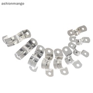 【AMSG】 10pcs U Shaped Saddle Clamp Water Hose Tube Pipe Clips Water Filter  32mm New Hot