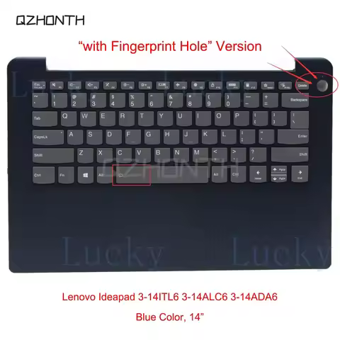 f New For Lenovo IdeaPad 3-14ITL6 3-14ADA6 3-14ALC6 Palmrest w/ Backlit Keyboard