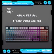 AULA F99 Pro Flame-Purp Switch V2 Mechanical Keyboards 98 Keys 3 Mode RGB Hot Swappable Gamer Keyboa