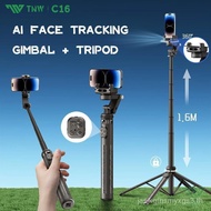 TNW C16 Face Tracking Multifunctional Tripod Ai Follow-up Selfie Stick Gimbal Stabilizer for Phone