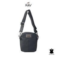 RAV DESIGN Men's Sling Bag / Genuine Leather / Black / RVC535-G1-51990