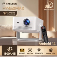 Magcubic Projector HY450Max Auto Focus Keystone Obstacle Avoidance 1300ANSI Android 14 1080P 8K WiFi