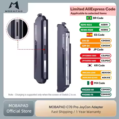 MOBAPAD C70 PRO For JoyCon Adapter Convenient Charging for Switch JoyCon For M6 HD M6S S1 S/HD Contr