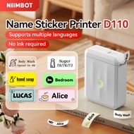 Niimbot D110 Label Printer Portable Printer Bluetooth Mini Printer Name Sticker Printer,For School H