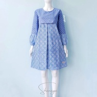 Shanaya Batik Tunik Mauza Garutan dress Kerja Cantik Elegan warna pastel unik kondangan bisa couple