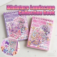 20PCS Sticker scene Book 3D Material Book DIY Sticker Book Book Sticker 3D Sticker Decoration Landsc