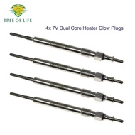 4X Dual Core Heater Glow Plugs 7V For Mercedes C 200 C220 CDI W204 S204 W211 S211 E200 E220 CDI A001